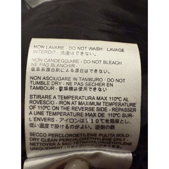 Off-White Black & White Striped Varsity Jacket S Virgin Wool Blend - Picture 3 of 14